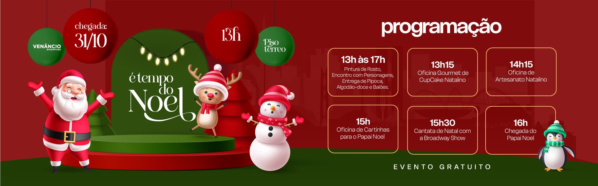 Chegada do Papai Noel